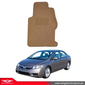 Honda Civic Latex Rubber Mat Beige Model 2006-2012