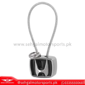 Honda Metal Car Badge Black Key Chain