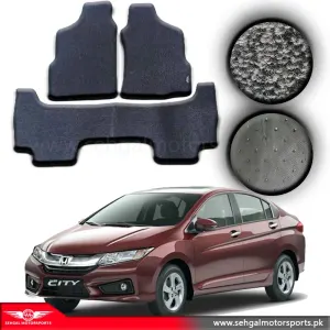 Honda City Carpet Floor Mat Special Black/Gray Model 2009-2020
