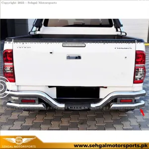 Toyota Hilux Revo Back Bumper safeguard  Double Pipe Chrome