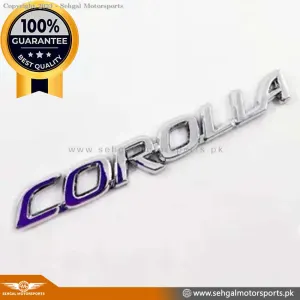 "Corolla" Trunk Monogram Model: 2009-2023 Chrome Genuine