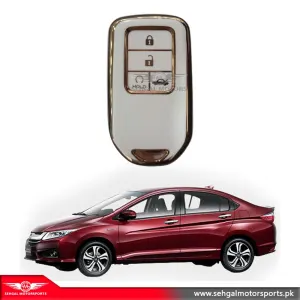 Honda City Grace Gold Line TPU Silver Key Cover Model 2022-2023
