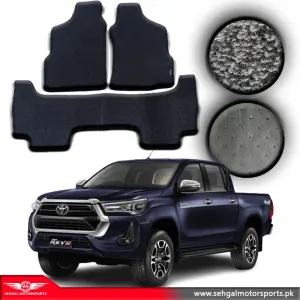 Toyota Hilux Revo Carpet Floor Mat Special Black/Gray Model 2017-2022