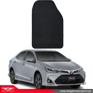 Toyota Corolla Latex Rubber Mat (Imported )Black Model 2017-2021