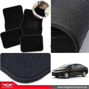 Honda City Carpet Floor Mat Black Model 2003