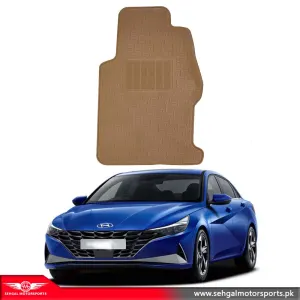 Hyundai Elantra Latex rubber Mat Black Model 2021-2022