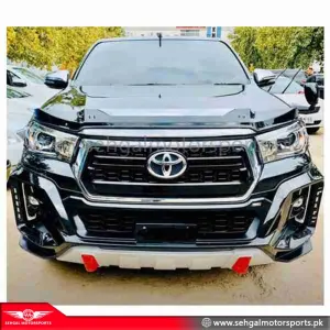 Toyota Hilux Revo Front Bumper Rocco Style with LED Model 2017-20 White