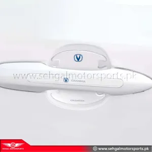 Changan Transparent Door Handle & Bowl Protector With Logo (8pcs)