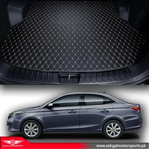 Changan Alsvin 7D Eco Trunk Mat Black With Beige Stitch Model 2021-2022