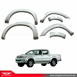 Toyota Hilux Vigo Fender  Guard Slim Red Chrome