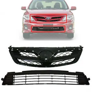 Toyota Corolla Chrome Grill Upper and Lower Model 2009-2012