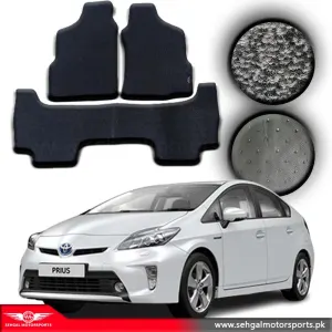 Toyota Prius Carpet Floor Mat Special Black/Gray Model 2010-2015 (1.5)