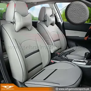 RKR Jeep Seat Cover Leather Back Color Gray