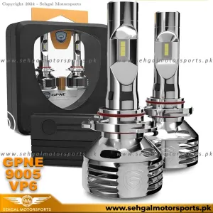 GPNE LED Headlight Bulb Socket 9005, Model VP6 (White)