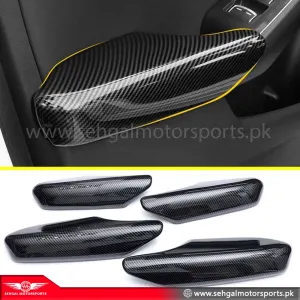 Honda Civic Door Arm Rest Trim Carbon Fiber Set Model 2022-2023