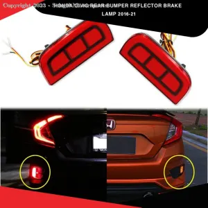 Honda Civic back Bumper Reflector OEM D Style Model 2017-2021