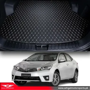 Toyota Corolla 7D Eco Floor Mat Black With Beige Stitch Model 2017-2021