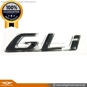 Corolla Trunk Monogram "GLi" Model: 2009-2023 Chrome Genuine