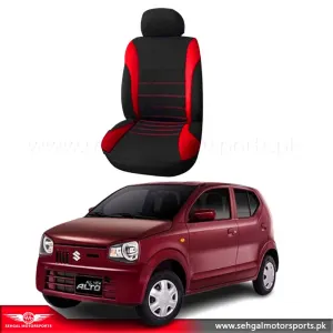 Suzuki Alto Seat Cover Nylon Black Red Model 2018-2022