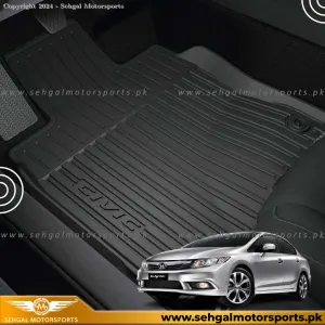 Honda Civic Rubber Mat Black Model 2012-2016
