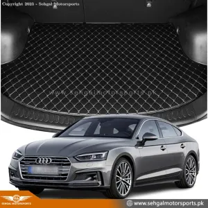 Audi A5 7D Eco Trunk Mat Black With Black Stitch Model 2018-2020