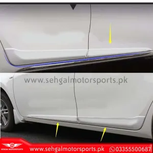 Toyota Corolla door Molding White Paint model 2014-2017