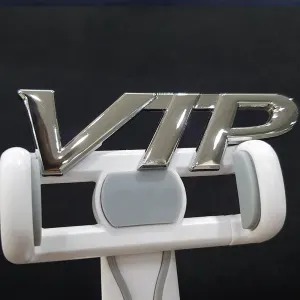 Vip Monogram Chrome Emblem | Decel | Monogram | Logo