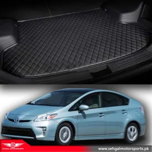 Toyota Prius Alpha 7D ECO trunk Mat Black with Black Stitch