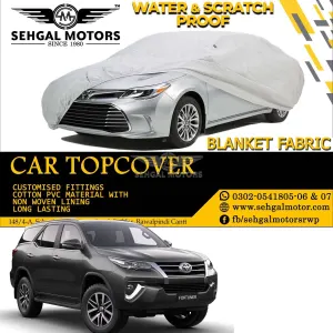 Toyota Fortuner Top Cover Blanket Fabric Model 2017-2021