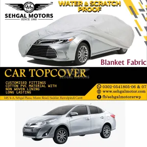 Toyota Yaris Top Cover Blanket Fabric Model 2019-2021
