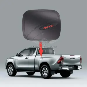 Toyota Hilux Revo / Rocco Fuel Tank Cover Black/Chrome Model 2017-2020