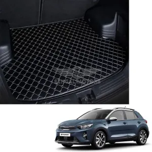 KIA Stonic 7D Trunk Mat Black With Beige Stitch Model 2020-2021