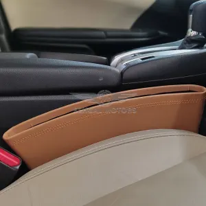 Car Seat Gap Filler Leather Camel