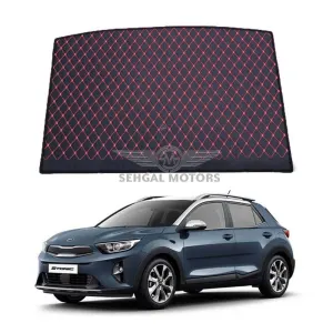 KIA Stonic 7D Trunk Mat Black With Red Stitch Model 2020-2021