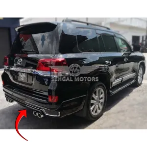 Toyota Land Cruiser FJ200 Back Body Kit / Lip Modellista Dual Exhaust (White) 2016-2021