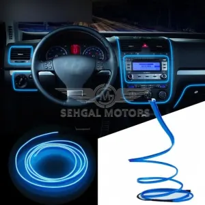EL Glow Wire for Interior LED Light 2 Meters (6 ft) -Blue