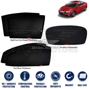 Honda Civic Sunshade Model 2017 - 2020 (Double Net)