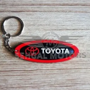 Toyota Rubber Key Chain Black & Red