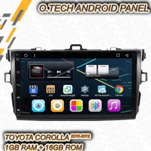 Toyota Corolla Android 1+16GB 9Inch O.Tech Model 2009-2013