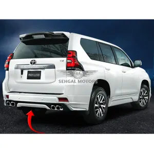 Toyota Prado FJ150 Back Body Kit / Lip Dual Exhaust (White) 2017-2021