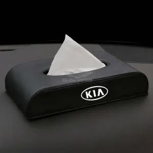 KIA Logo Car Tissue Box 5CM - Red