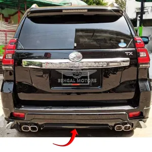 Toyota Prado FJ150 Back Body Kit / Lip Dual Exhaust (Black) 2017-2021