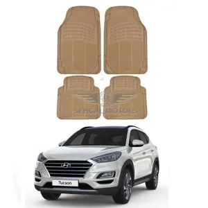 Hyundai Tucson Rubber Floor Mat Beige Model 2020-2021