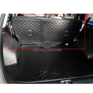 Kia Sorento 7D Back Seat Eco MAT Black with Black Stitch 2 Pcs Model 2021-2022