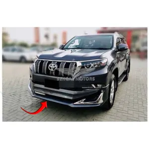 Toyota Prado FJ150 Front Body Kit with Chrome (Black) 2014-2016