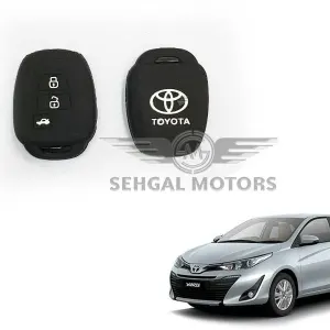 Toyota Corolla PVC Silicone Protection Key Cover 4 Button - Model 2014-2015