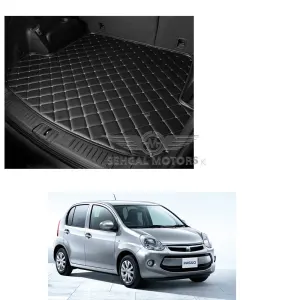 Toyota Passo 7D Eco Trunk Mat Black With Black Model 2010-2016