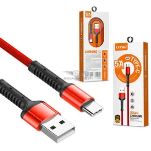 Ldnio Mobile Data Cable Type C 2M Length LS63-GA Grey Red Box
