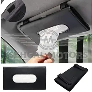 PU Leather Tissue Box - Black