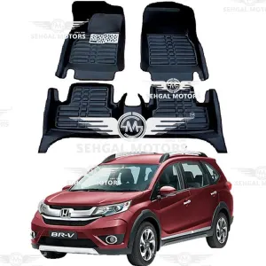 Honda BRV 5D Floor Mats Black 3pcs Model 2014 - 2016